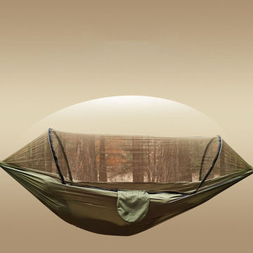 TD® Hamac moustiquaire à ouverture rapide automatique Hamac de camping en plein air moustiquaire Hamac en nylon anti-renversement